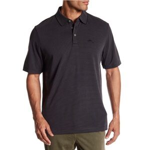 Tommy Bahama Black Short Sleeve Polo Shirt Size Medium
